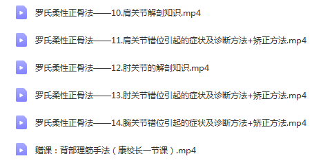 图片[3]-2022年罗氏柔性正骨视频教程完整版-百度网盘下载