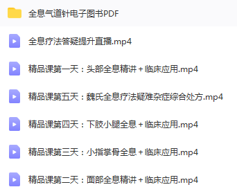 图片[2]-魏友民魏氏全息气道针培训班5天视频教程【百度网盘下载】