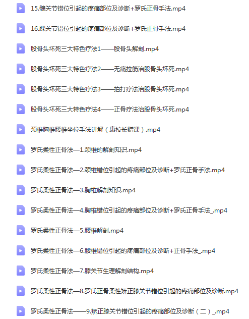 图片[2]-2022年罗氏柔性正骨视频教程完整版-百度网盘下载
