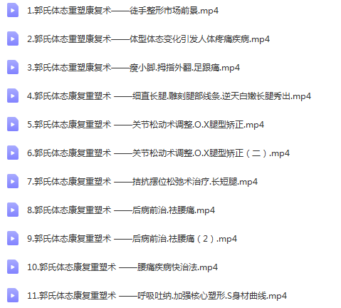 图片[2]-郭氏体态康复重塑术视频教程【百度网盘下载】