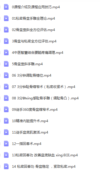图片[2]-芳芳3分钟骨盆私密手雕修复术视频教程-百度网盘下载