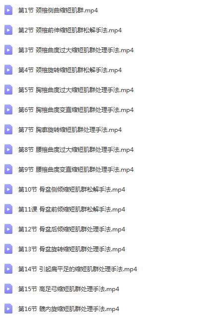 图片[3]-手法解密手法治疗基础原理临床实践视频教程-百度网盘下载