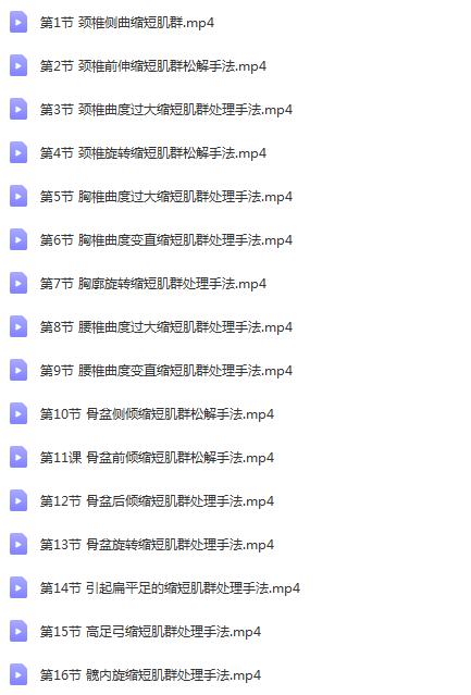 图片[3]-手法解密手法治疗基础原理临床实践视频教程【百度网盘下载】