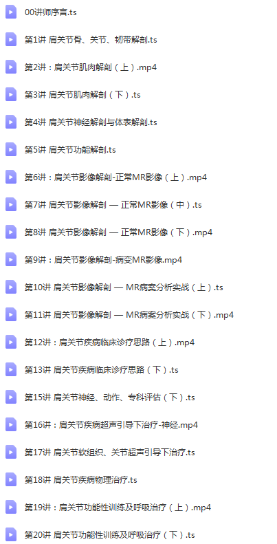 图片[2]-纽松涛老师肩关节精准诊疗整合视频教程-百度网盘下载