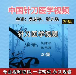 中国针刀医学大型视听教材吴绪平张天民小针刀视频教程20集-百度网盘下载-正骨教程博客