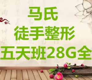 马氏徒手整形面部脊柱骨盆收跨长短腿柔性整骨5天培训班视频教程-百度网盘下载-正骨教程博客