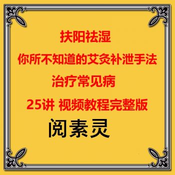 阅素灵中医艾灸视频教程扶阳祛湿补泄手法治疗常见病25讲-百度网盘下载-正骨教程博客
