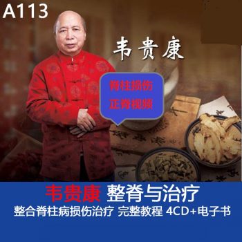 韦贵康正骨整脊视频教程传统中医脊柱损伤正脊教学视频-百度网盘下载-正骨教程博客