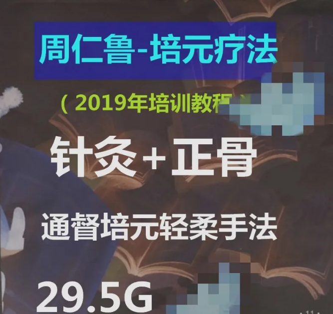 周仁鲁培元疗法通督培元针灸柔性正骨手法系统培训视频教程【百度网盘下载】