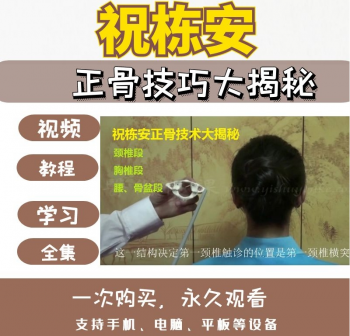 祝栋安正骨技巧大揭秘视频教程脊椎力学分析全面正骨剖析200分钟-百度网盘下载-正骨教程博客