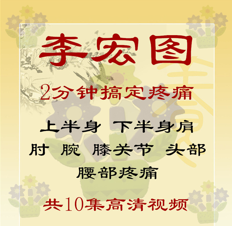 李宏图2分钟搞定疼痛高清视频教程上半身下半身疼痛问题【百度网盘下载】