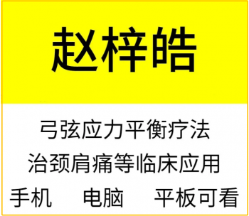 赵梓皓弓弦应力平衡疗法治疗颈肩痛矫正术中医视频教程-百度网盘下载-正骨教程博客