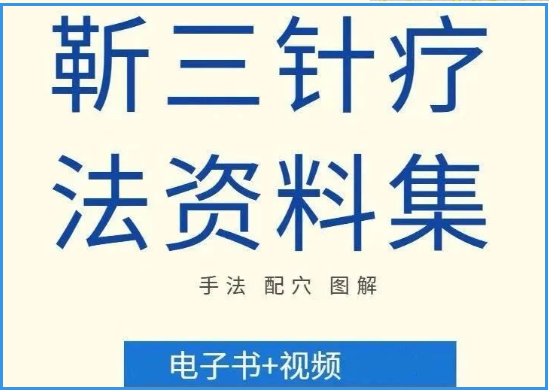 靳瑞靳三针中医针灸视频教程电子书全集资料【百度网盘下载】