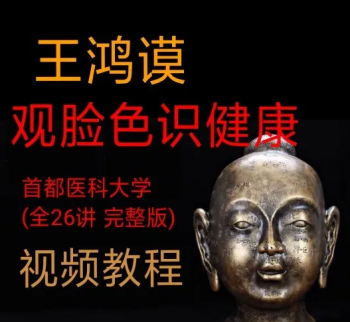 王鸿谟中医面诊26讲视频教程中医基础诊病观脸色识健康-百度网盘下载-正骨教程博客