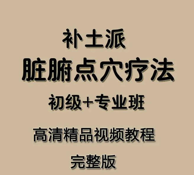 2020补土派脏腑点穴疗法脏腑推拿法机能调理初级班专业班中医视频教程【百度网盘下载】