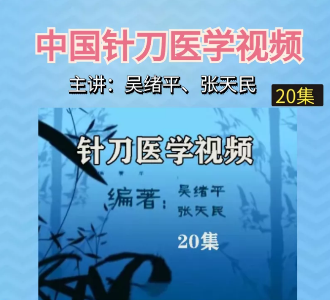 小针刀视频张天民吴绪平中国针刀医学大型系列视频教程20集【百度网盘下载】