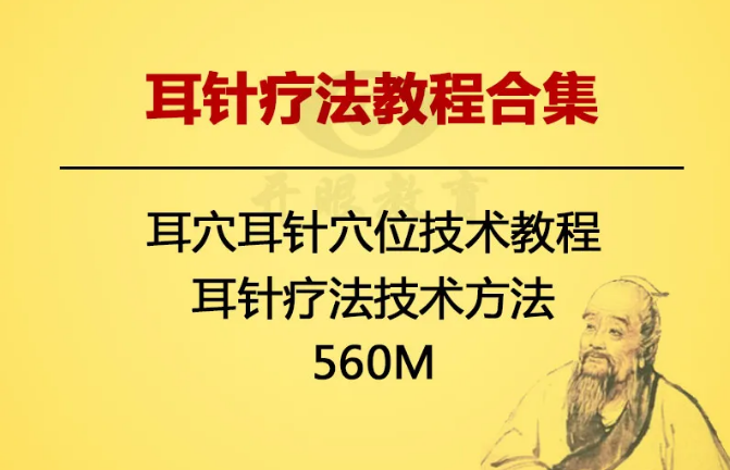 耳针疗法耳穴耳针穴位技术视频教程【百度网盘下载】