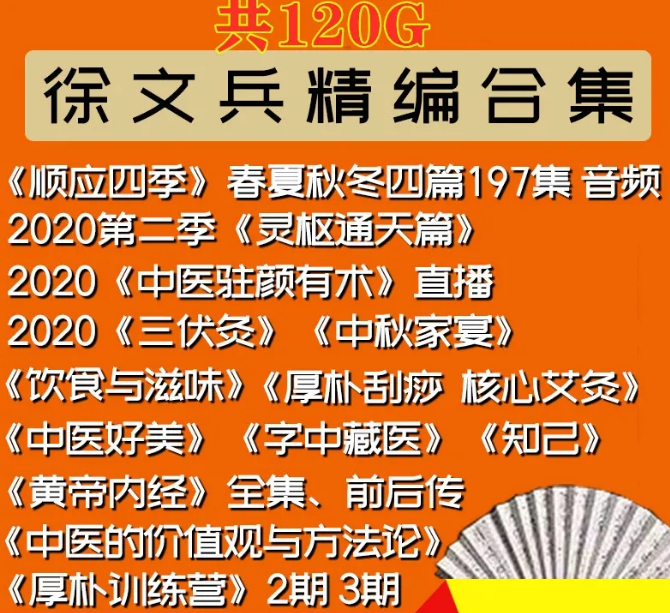徐文兵中医厚朴驻视频黄帝内经饮食滋味知己前传课程全套视频教程【百度网盘下载】