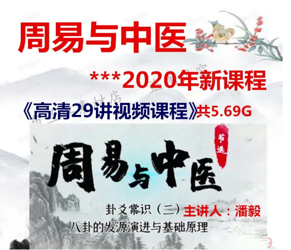 潘毅周易与中医四象八卦与五脏二十四节气圆运动29节高清视频教程【百度网盘下载】