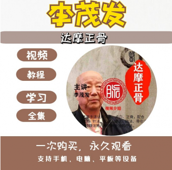 李茂发达摩正骨108手正骨整脊达摩针法视频教程-百度网盘下载-正骨教程博客