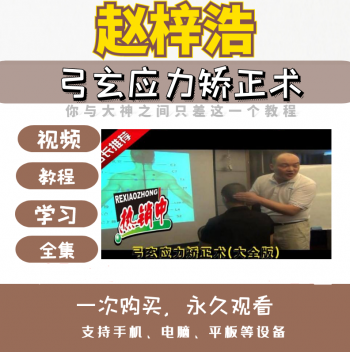 赵梓浩弓玄应力矫正术颈腰肩腿培训视频教程全集-百度网盘下载-正骨教程博客