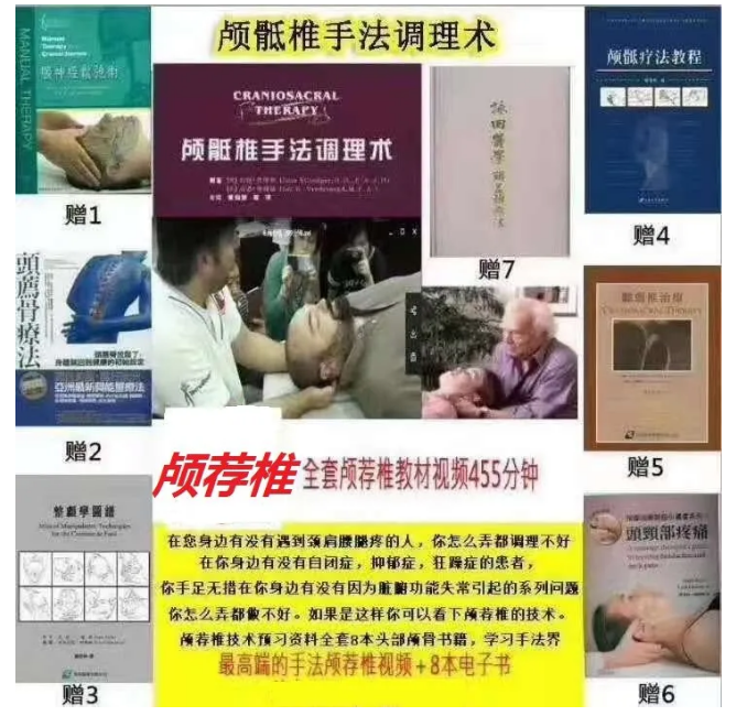 颅荐椎颅骶疗法视频教程-颅骨触诊检查调整颅骨技术讲解视频【百度网盘下载】