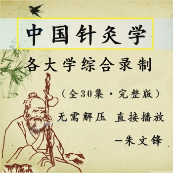 中国针灸学视频教程：各大学综合录制全30集从腧穴到刺法到常见病针灸方法-百度网盘下载-正骨教程博客