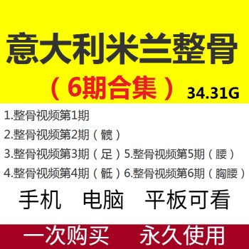 意大利米兰整骨课程6期培训全套高清视频教程带课件-百度网盘下载-正骨教程博客
