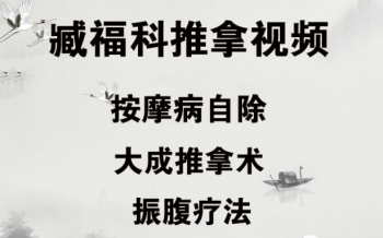藏福科按摩病自除17讲臧福科大成推拿振腹疗法视频教程-百度网盘下载-正骨教程博客