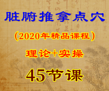 2020年脏腑点穴推拿培训视频教程45集高清基础理论和手法实操演示-百度网盘下载-正骨教程博客