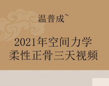 2021年温普成空间力学柔性正骨视频教程-百度网盘下载-正骨教程博客