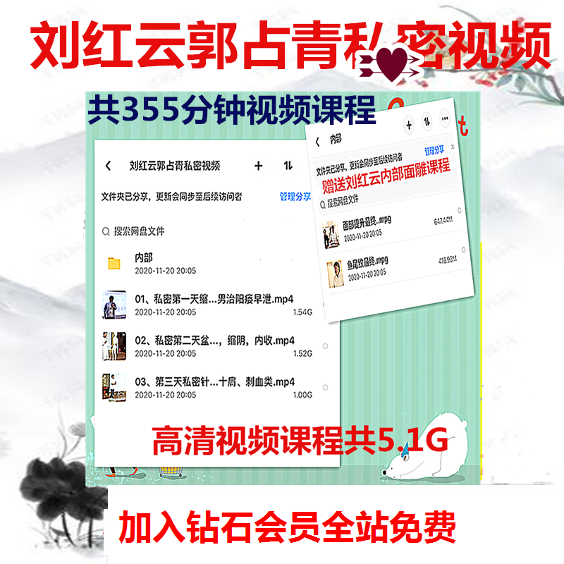 【刘红云郭占青】私密骨盆修复高清视频教程-百度网盘下载