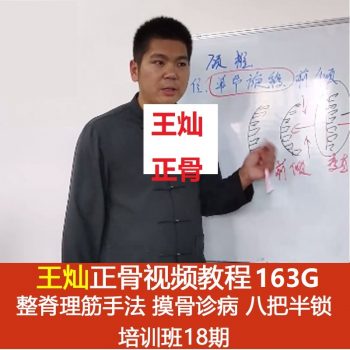 【王灿正骨理筋手法视频教程】培训班18期摸骨诊病八把半锁正骨-百度网盘下载-正骨教程博客