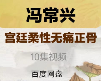 冯常兴宫廷柔性正骨视频教程10集-百度网盘下载-正骨教程博客