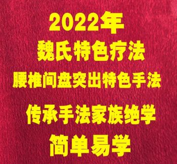 魏氏特色疗法腰椎间盘突出传承手法视频教程【百度网盘下载】-正骨教程博客