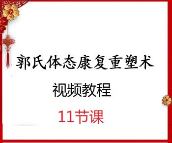 郭氏体态康复重塑术视频教程【百度网盘下载】-正骨教程博客