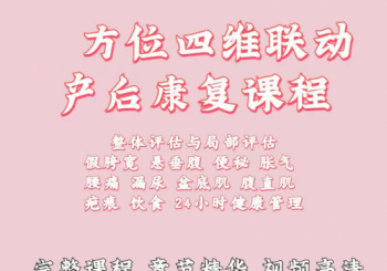 【四维联动产后康复视频教程】程丽丽主讲产后康复课程百度网盘下载-正骨教程博客